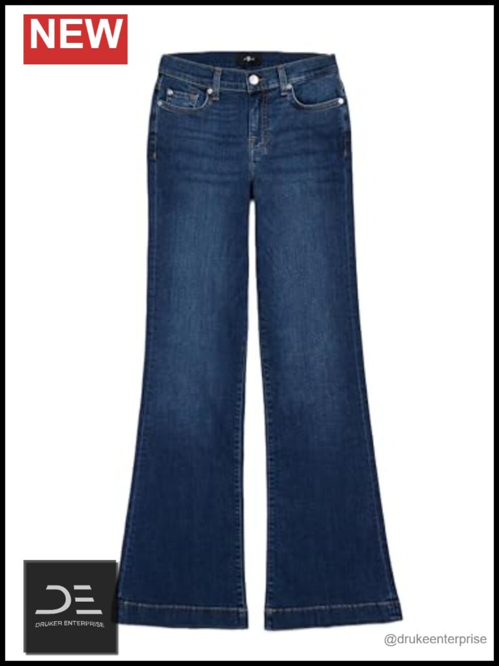 Wide Leg Waist Jeans Flowy Ripped Denim